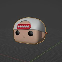 cabeza-con-gorra-atras-1.jpg STL file HEAD WITH CAP 3 CUSTOM POP・3D print object to download