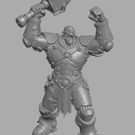 Warforged male barbarian