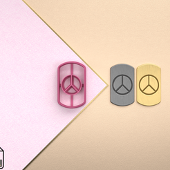 Geometrico-Frontal.png 3D-Datei DIGITAL .STL Polymer clay cutter Peace military plaque in 7 Größen und 2 cut version/Memorial Day/File For Use In A 3D Printer・3D-druckbares Modell zum Herunterladen
