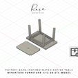 Pottery-Barn-Inspired-Mateo-Coffee-Table-Miniature-5.png Pottery Barn-inspired Mateo Rectangular Coffee Table, Miniature Table, Miniature Coffee Table, Pottery Barn Miniature
