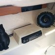 stereo.jpg 165mm car speaker pod mount for boats, RV's etc.