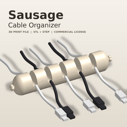 Sausage cable organizer
