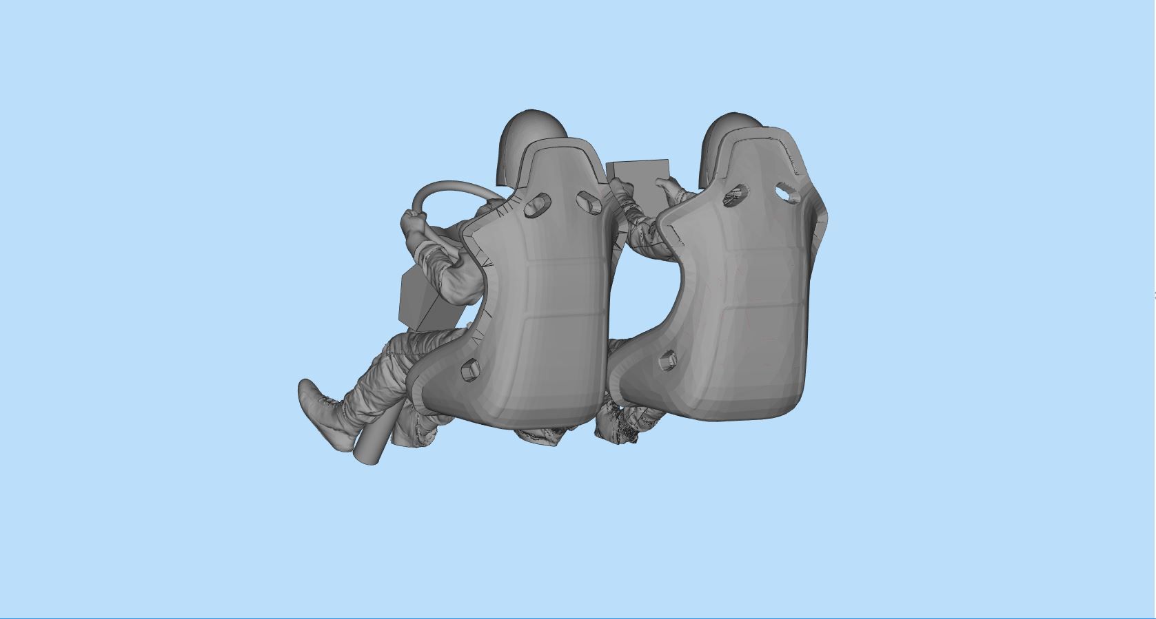 4.jpg 3D file 3D print ready Pilot Rally race car male Racing Driver・3D printable model to download, ITman3D