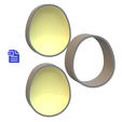 STL00868-2.png 3pc 3D Egg Bath Bomb Mold