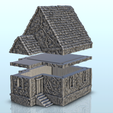 2.png Medieval house with vegetation and access stairs (6) - Alkemy Lord of the Rings War of the Rose Warcrow Saga