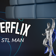 a THE a “a SuperFlix l'étagère invisible de STL Man
