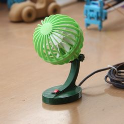 IMG_7512.jpg STL file Desktop Ball Fan・3D printable model to download