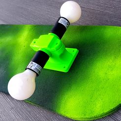 20210726_213326.jpg STL file Skateboard lamp・3D print design to download