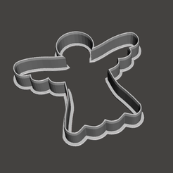angelito02.png STL file angel cookie cutter・3D print model to download