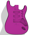 purple.png Standard Fender Strat Body Hardtail