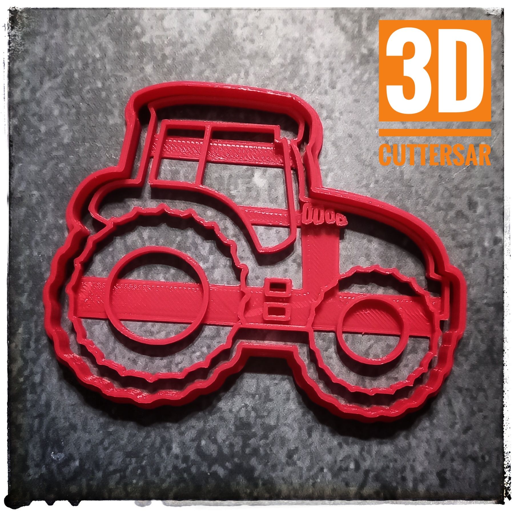 Farm Equipment Barn Tractors Classic Truck Set Of 5 3D Printed Cookie Cutters 