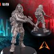 720X720-RAVEN_POSE12.jpg RAVEN STAND SURVIVOR ARMORED SNIPER DND PRE-SUPPORTED