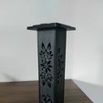 7018155c-cf3f-4b7c-8b7d-ad6c297a4ae7.jpg Tower Incense Burner with "Aum" Symbol