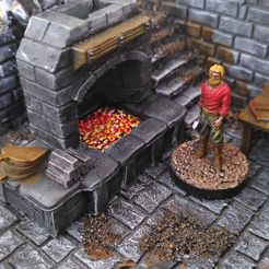 Bûcheron et sa femme en miniature