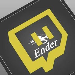 Twitch-2D.jpg STL-Datei Twitch Wanddekoration・3D-druckbare Vorlage zum herunterladen