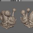s91.jpg Fantasy cartoon snail