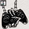 project_20231105_1231337-01.png Skeleton Hand Xbox Controller wall art Skeleton wall decor game room art