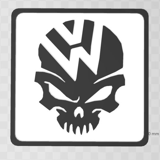 Volkswagen 2D Wall ART 3D model