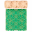 z1.png Elegant Scallop Wave Shell Texture Roller STL File – Seamless Pattern – Digital Download