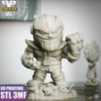 6.jpg Thanos Chibi STL for 3D Printing ChibiSTL 3DXM