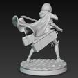 Mikasa-ab.jpg Mikasa Ackerman (Survey Corps), Attack on Titan / D&D Miniature