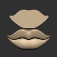 07.jpg Figurine Lips 3D print model