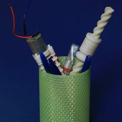7253.jpg SCAD-Datei Knurled Pencils Pot kostenlos herunterladen • 3D-druckbares Modell, Wachet