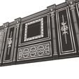 Wireframe-5.jpg Boiserie Classic Wall with Mouldings 017 White