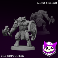 Dorrak-Stonepelt.png Fichier 3D Dorrak Stonepelt | Tribu Hoavari・Modèle imprimable en 3D à télécharger