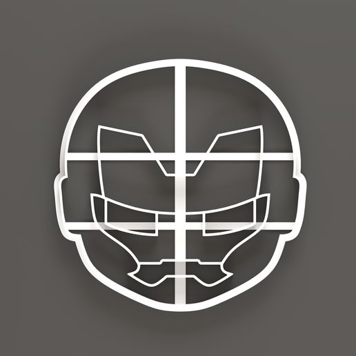 IRON-MAN COOKIE CUTTER 3D model