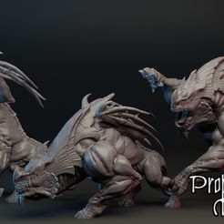 Group-shot-w-logo.jpg 3D file Dragonhounds・3D print model to download