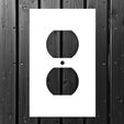3.jpg Standard Single-Gang US Wall Plate STL | 3D Printable Outlet Cover Plate | Fits Standard US Electrical Boxes