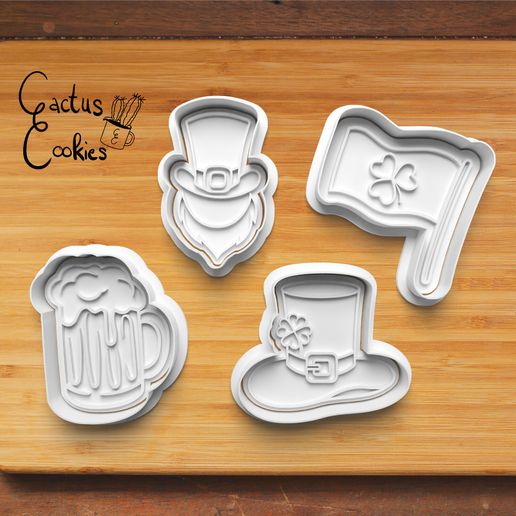 St. Patrick's Day Cookie Cutter set 0287
