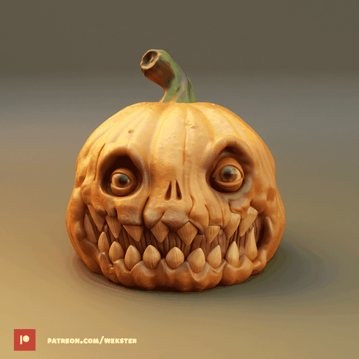 Pumpkin Bowl - 3D model önizlemesi