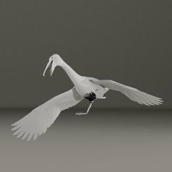 Render_2.png Fichier STL gratuit l'oiseau pélican a volé・Plan imprimable en 3D à télécharger
