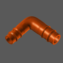 002.png STL file aquarium elbow/reducer pipe (14mm to 12mm)・3D printing model to download