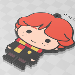 ron03.png Harry Potter Ron Weasley Keychain
