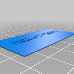 5c3a0c6661504078d4b4bde25b12cc29.png Free 3D file Name Plaque・3D printing model to download