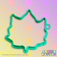 520_cutter.png AUTUMN MAPLE LEAF COOKIE CUTTER MOLD