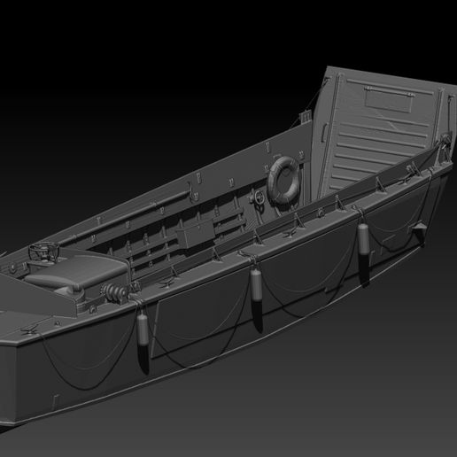 🛬 Higgins Landing Craft Higgins (LCVP) - The D-Day Icon・ STL File for ...