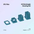 4_6-Rectangle-Housing-Set.jpg Rectangle Mold Housing 4:6 - 2 Part Mold Master - Mold Box