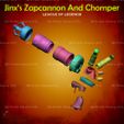 6.jpg Jinx Zapcannon - Chomper LOL league of legends - Fan Art 3D print model