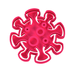 coronavirus img.png STL file Cookie cutter coronavirus - cookiecutter coronavirus logo・3D printable model to download, Argen3D