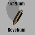 9mm_KeyChain.jpg Ammo Box Key Hanger (Print-in-place)