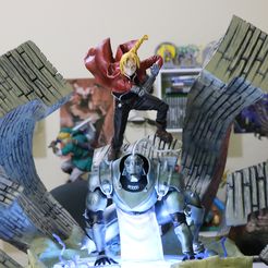 IMG_2037.JPG Скачать файл STL Diorama Fullmetal Alchemist - Edward e Alphonse Elrik • Форма для 3D-печати, Bionic3D