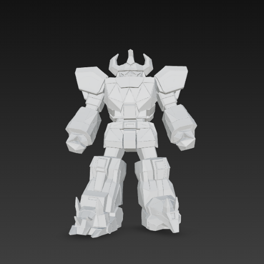 🤖 Megazord Papercraft - Power Rangers・Free STL File for 3D printing・Cults