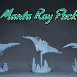Eagle-rays-Front1.png Free STL file manta ray pack・3D print model to download, lolipop5