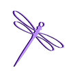 Libelula_3D.stl Key ring Dragonfly