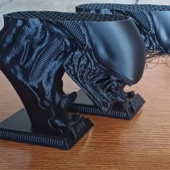 Alien Xenomorph Bust 3D Print Stl Model Diorama