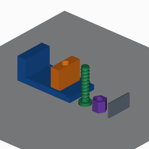 Fully Printed Mini Bench Vise - Coarse Leadscrew + Replaceable Jaw Pads